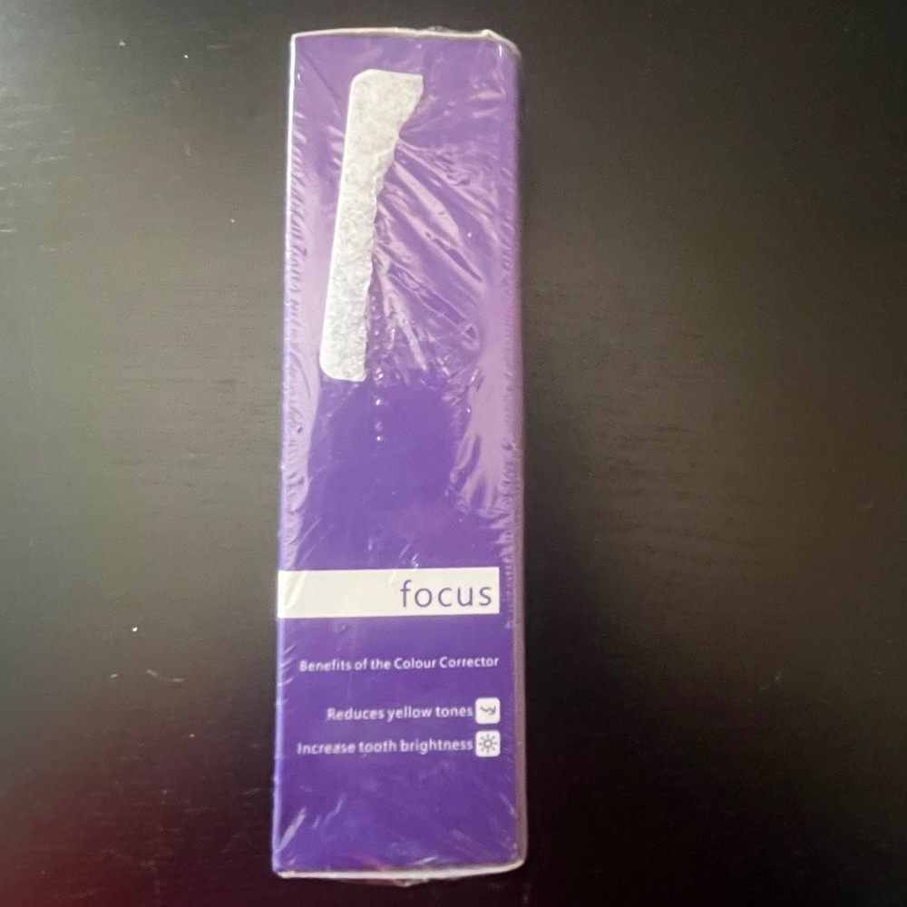 NIB Produce V34 Purple Colour Corrector Focus Teeth Whitening Paste 30ML 04/27